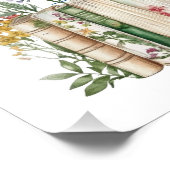 Retro I Love Cats and Books Foto Afdruk (Hoek)