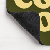 Retro I Love Eggnog Mousepad Green Muismat (Hoek)