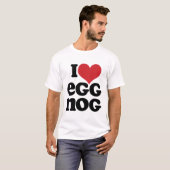 Retro I Love Eggnog T-shirt (Voorkant volledig)