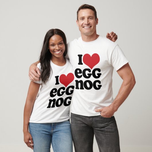 Retro I Love Eggnog T-shirt (Unisex)