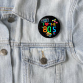 Retro I Love | Eighties Ronde Button 5,7 Cm (In situ)