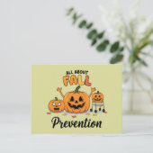 Retro I Love Herfst Prevention Herfst Beroepsmatig Briefkaart (Staand voorkant)
