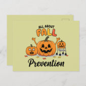 Retro I Love Herfst Prevention Herfst Beroepsmatig Briefkaart (Voorkant / Achterkant)