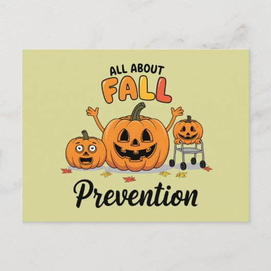 Retro I Love Herfst Prevention Herfst Beroepsmatig Briefkaart (Voorkant)