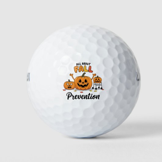 Retro I Love Herfst Prevention Herfst Beroepsmatig Golfballen (Voorkant)