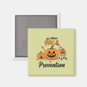 Retro I Love Herfst Prevention Herfst Beroepsmatig Magneet (Voorkant / Achterkant)