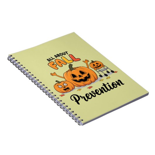 Retro I Love Herfst Prevention Herfst Beroepsmatig Notitieboek (Rechterzijde)