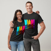 Retro I Love Miami Florida Skyline T-shirt (Unisex)