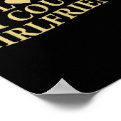 Retro I Love My Cougar-girlfriend Funny Boyfriend  Poster (Hoek)