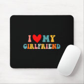 Retro I Love My Girlfriend I Heart My Girlfriend V Muismat (Met muis)