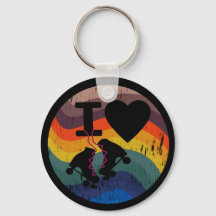 Retro I love Roller Skered look