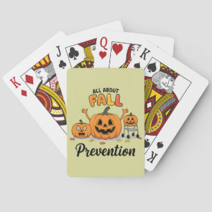 Retro I Love Valpreventie Val Arbeidsongevallen Pokerkaarten