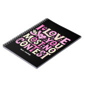 Retro I Love You Most No Contest Pink Cream  Notitieboek (Linkerzijde)
