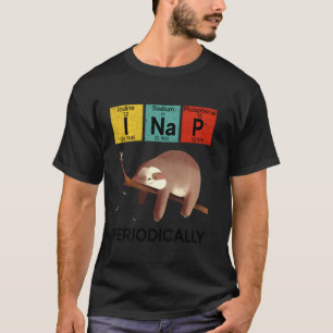Retro  I Nap Periodicaal Funny Sloth Chemi T-shirt