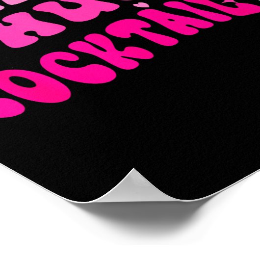 Retro I Need A Huge Tail Funny Party Drinking Gift Poster (Hoek)