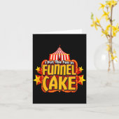 Retro I Put The Fun In Funnel Cake _ Circus Staff  Kaart (Gele Bloem)