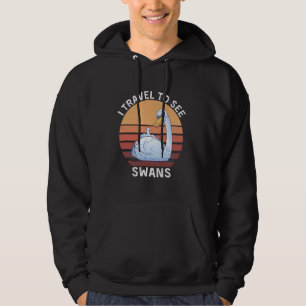 Retro I Reis om zwanen te zien zwanen Hoodie