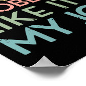 Retro I Solve Math Problems Like It's My Job Back Poster (Hoek)