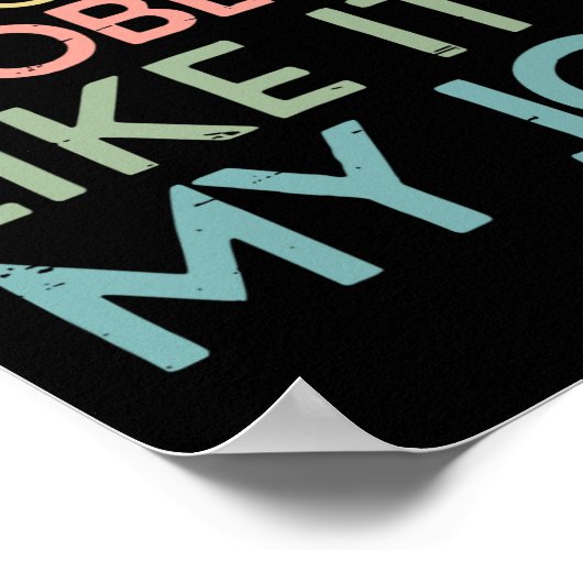 Retro I Solve Math Problems Like It's My Job Back Poster (Hoek)