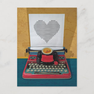 Retro I.T. 50 s  Speelgoed schrijfmachine Briefkaart