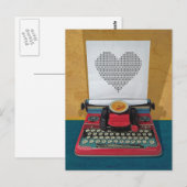 Retro I.T. 50s Speelgoed-typemachine Briefkaart (Voorkant / Achterkant)