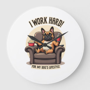 Retro I Werk Hard voor de Levensstijl van Mijn Hon Grote Klok