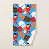 Retro Ice Cream Art Bad Handdoek (Handdoek)