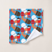 Retro Ice Cream Art Bad Handdoek (Wasdoekje)