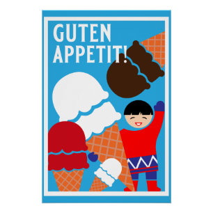 Retro Ice Cream Art Perfect Poster