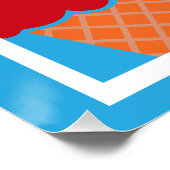 Retro Ice Cream Art Perfect Poster (Hoek)