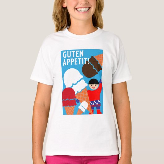 Retro Ice Cream Art T-shirt (Voorkant)