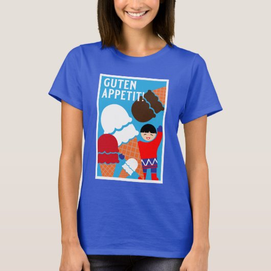 Retro Ice Cream Art T-shirt (Voorkant)