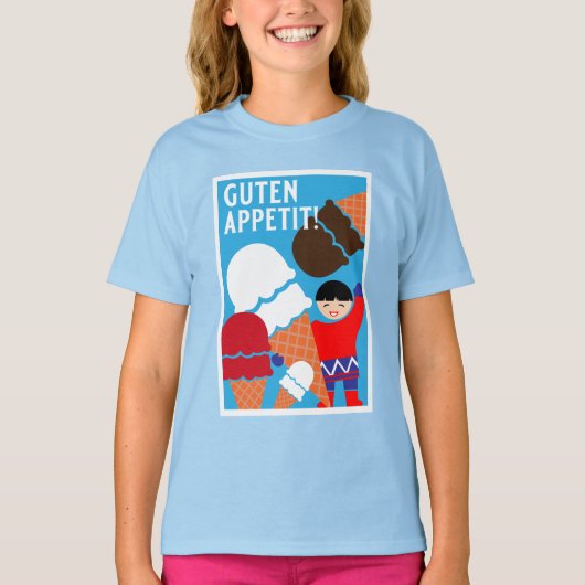 Retro Ice Cream Art T-shirt (Voorkant)