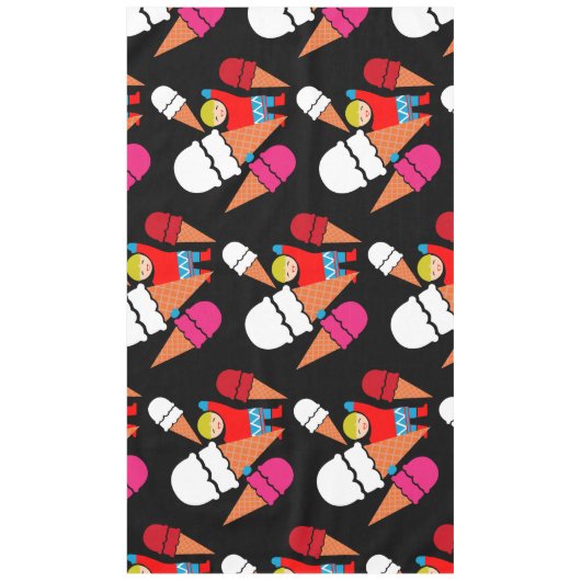  Retro Ice Cream Art Tafelkleed (Voorkant)