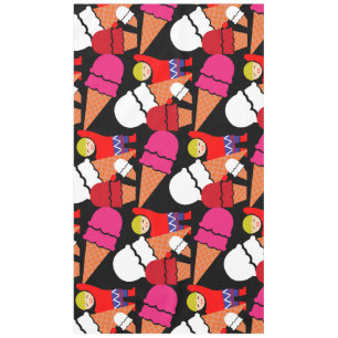 Retro Ice Cream Art Tafelkleed