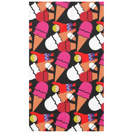  Retro Ice Cream Art Tafelkleed (Voorkant)