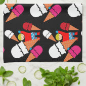  Retro Ice Cream Art Theedoek (Gevouwen)