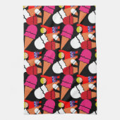 Retro Ice Cream Art Theedoek (Verticaal)