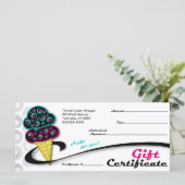 Retro Ice Cream Cone - Cadeaubonnen (Staand voorkant)