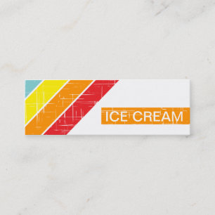 retro ICE CREAM Mini Visitekaartje