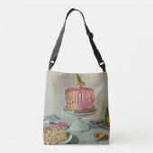 Retro ice cream popsicle crossbody tas (Achterkant)