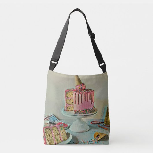 Retro ice cream popsicle crossbody tas (Voorkant)