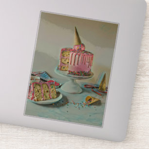 Retro ice cream popsicle sticker