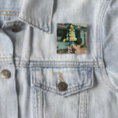 Retro ice cream popsicle vierkante button 5,1 cm (In situ)