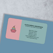 Retro Ice Cream Retour Adreslabel Etiket