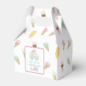Retro Ice Cream Sociale Ice Cream Kegels Favor Box Bedankdoosjes (Achterkant)