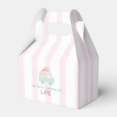 Retro Ice Cream Sociale Ice Truck Favor Box Bedankdoosjes (Achterkant)