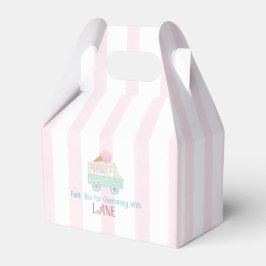 Retro Ice Cream Sociale Ice Truck Favor Box Bedankdoosjes