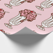 Retro Ice Cream Soda Wrapping Papier (Hoek)