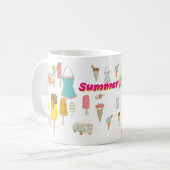 Retro Ice Cream Summer Koffiemok (Voorkant links)
